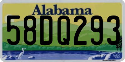 AL license plate 58DQ293
