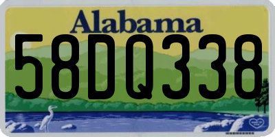 AL license plate 58DQ338