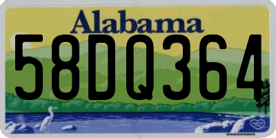 AL license plate 58DQ364