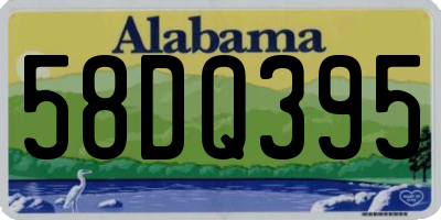 AL license plate 58DQ395