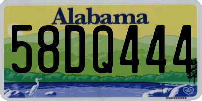 AL license plate 58DQ444