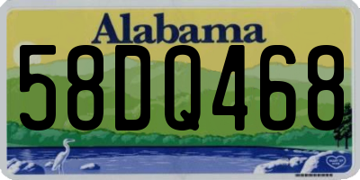 AL license plate 58DQ468