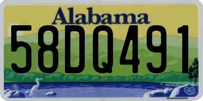 AL license plate 58DQ491