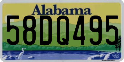 AL license plate 58DQ495