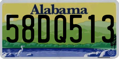 AL license plate 58DQ513