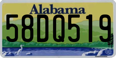 AL license plate 58DQ519