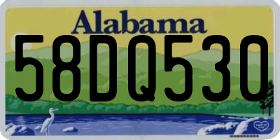 AL license plate 58DQ530