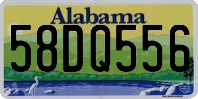 AL license plate 58DQ556