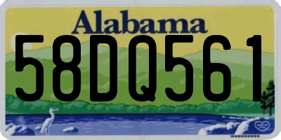 AL license plate 58DQ561