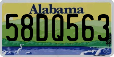 AL license plate 58DQ563