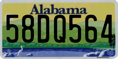 AL license plate 58DQ564