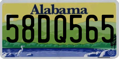 AL license plate 58DQ565