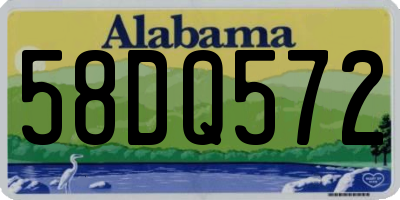 AL license plate 58DQ572
