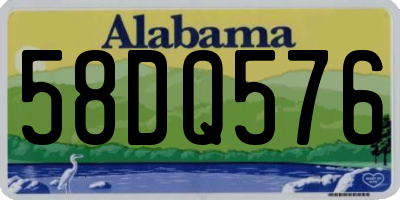 AL license plate 58DQ576