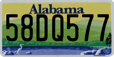 AL license plate 58DQ577