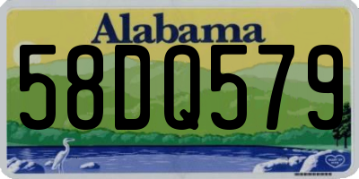 AL license plate 58DQ579