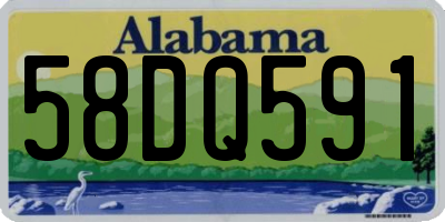 AL license plate 58DQ591