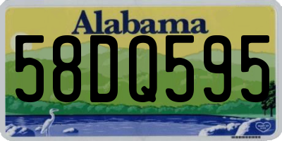 AL license plate 58DQ595