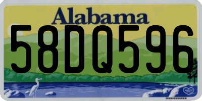 AL license plate 58DQ596