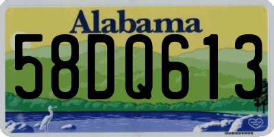 AL license plate 58DQ613