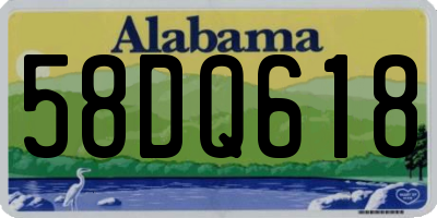 AL license plate 58DQ618
