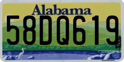 AL license plate 58DQ619