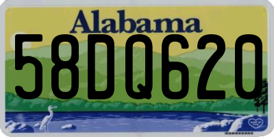 AL license plate 58DQ620