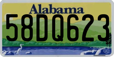 AL license plate 58DQ623