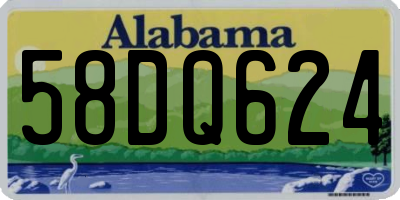 AL license plate 58DQ624