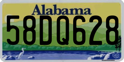 AL license plate 58DQ628