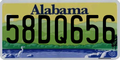 AL license plate 58DQ656