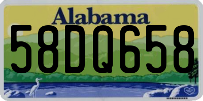 AL license plate 58DQ658
