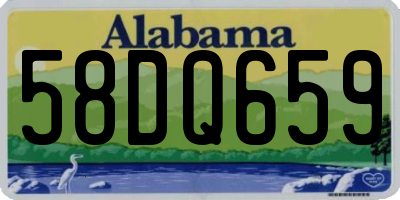 AL license plate 58DQ659
