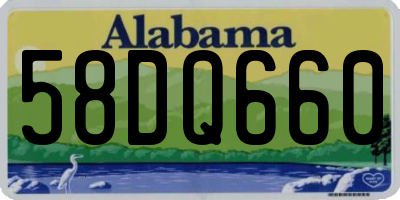 AL license plate 58DQ660