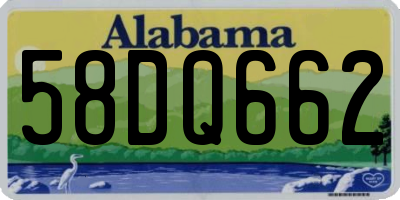 AL license plate 58DQ662