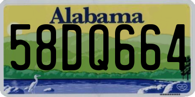 AL license plate 58DQ664