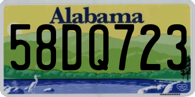 AL license plate 58DQ723