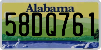 AL license plate 58DQ761