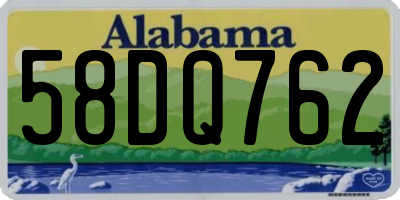 AL license plate 58DQ762