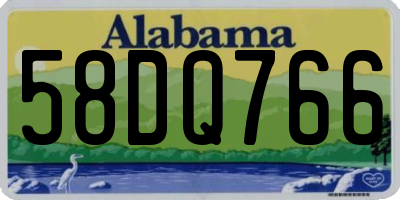 AL license plate 58DQ766