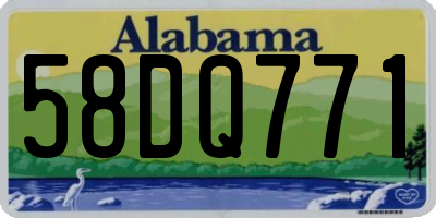 AL license plate 58DQ771