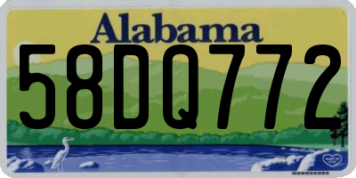 AL license plate 58DQ772