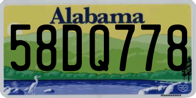 AL license plate 58DQ778