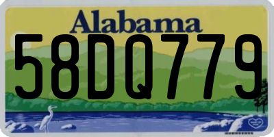 AL license plate 58DQ779