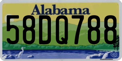 AL license plate 58DQ788