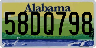AL license plate 58DQ798