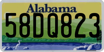 AL license plate 58DQ823