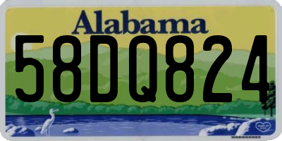 AL license plate 58DQ824
