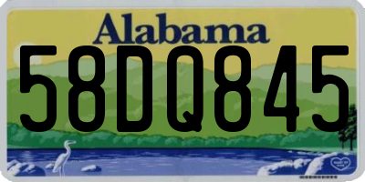 AL license plate 58DQ845