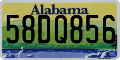 AL license plate 58DQ856